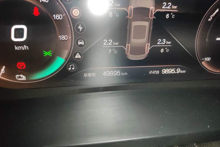 Used BAIC Beijing EU7 2019 Yifeng Edition Odometer Close Up