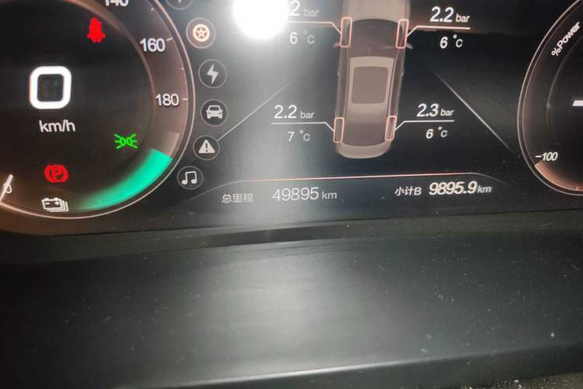 Used BAIC Beijing EU7 2019 Yifeng Edition Odometer Close Up
