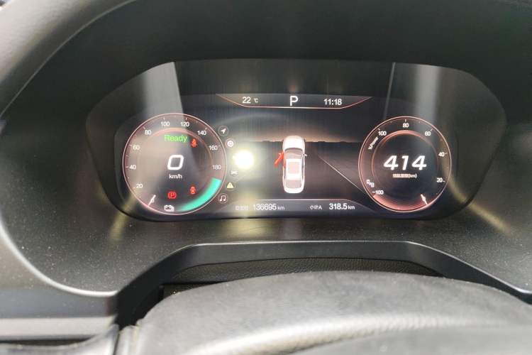 Used BAIC Beijing EU7 2019 Yishang Edition Odometer Close Up