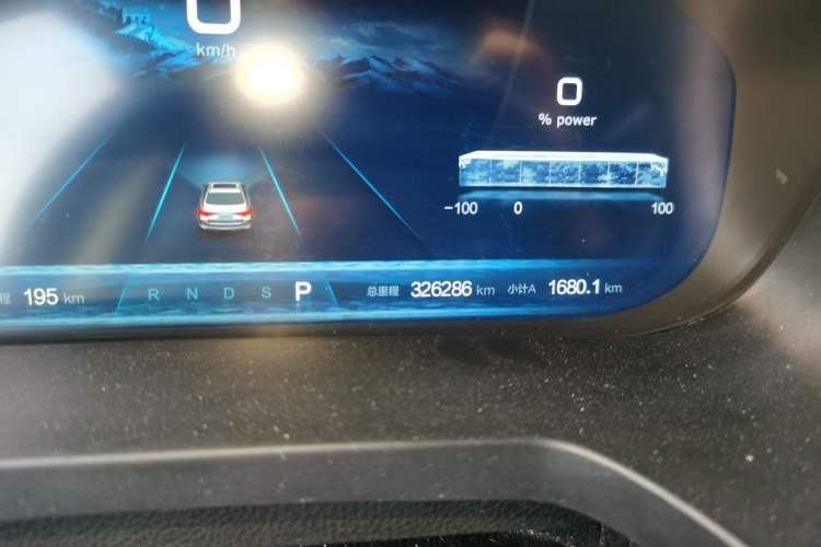 Used BAIC Beijing EU7 2019 Yishang Edition Odometer Close Up