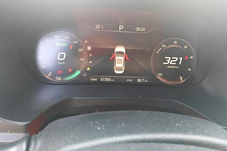 Used BAIC Beijing EU7 2019 Yifeng Edition Odometer Close Up