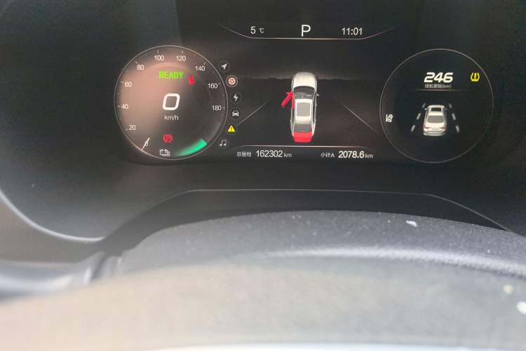 Used BAIC Beijing EU7 2019 Trendy Edition Odometer Close Up