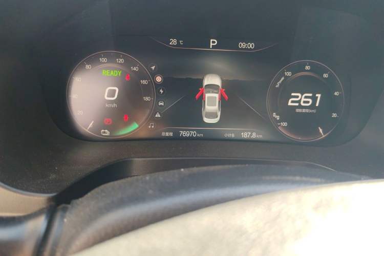 Used BAIC Beijing EU7 2019 Trendy Edition Odometer Close Up