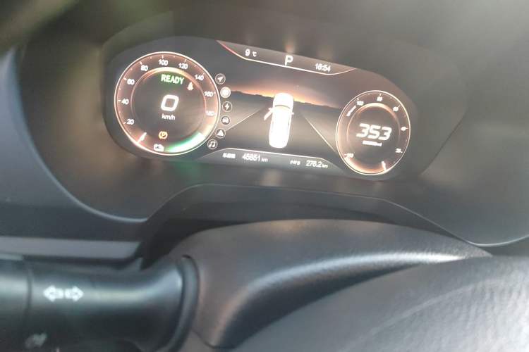 Used BAIC Beijing EU7 2019 Yishang Edition Odometer Close Up