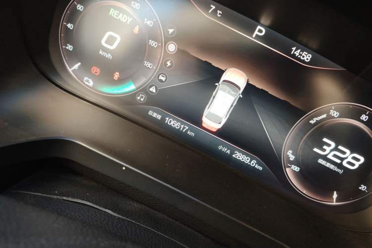 Used BAIC Beijing EU7 2019 Trendy Edition Odometer Close Up