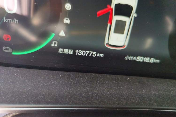 Used BAIC Beijing EX3 2019 R600 Strong Wind Edition Odometer Close Up