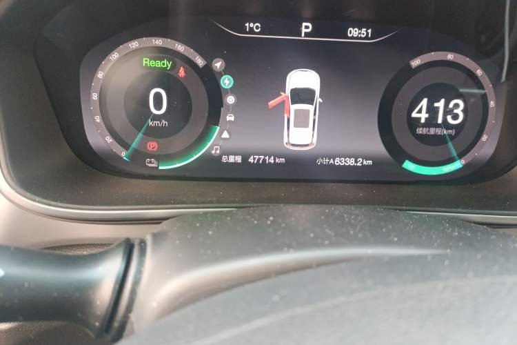 Used BAIC Beijing EX3 2019 R600 Jingshang Edition Odometer Close Up