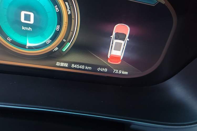 Used BAIC Beijing EX3  Odometer Close Up