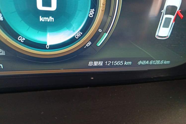 Used BAIC Beijing EX3 2019 R600 Strong Wind Edition Odometer Close Up