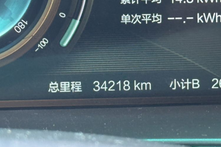 Used BAIC Beijing EX3 2019 R600 Strong Wind Edition Odometer Close Up
