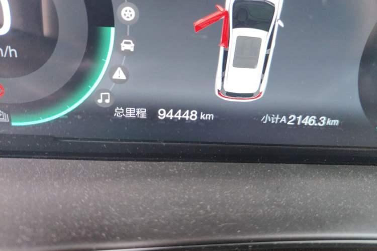 Used BAIC Beijing EX3 2019 R600 Jingyue Edition Odometer Close Up