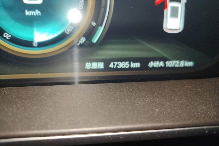 Used BAIC Beijing EX3 2019 R600 Strong Wind Edition Odometer Close Up