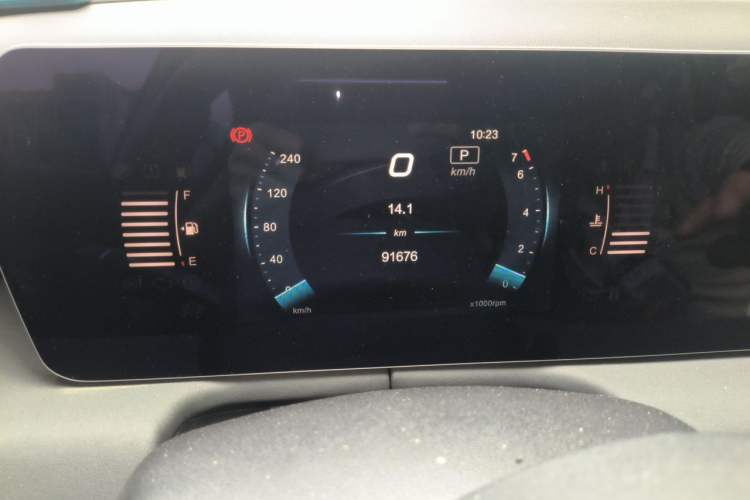 Used BAIC Beijing U5 PLUS 2021 1.5L CVT Luxury Edition Odometer Close Up