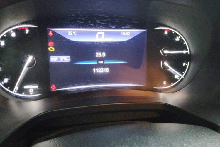 Used BAIC Beijing U7 2019 1.5T Manual Elite Version China VI Odometer Close Up