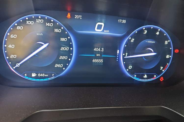 Used BAIC Beijing U7 2019 1.5T Manual Elite Version China VI Odometer Close Up