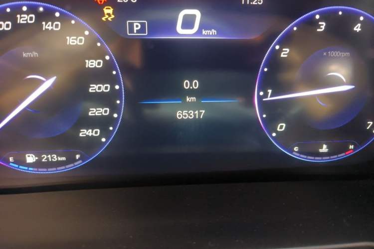 Used BAIC Beijing U7 2019 1.5T CVT New Smart Version China VI Emission Standard Odometer Close Up
