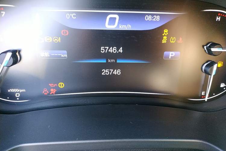 Used BAIC Beijing U7 2019 1.5T CVT Elite Edition China V Odometer Close Up