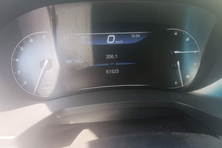 Used BAIC Beijing U7 2019 1.5T Manual New Smart Version China VI Odometer Close Up