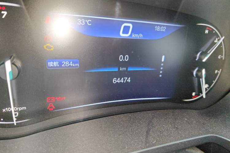 Used BAIC Beijing U7 2019 1.5T Manual Elite Version China V Emission Standard Odometer Close Up