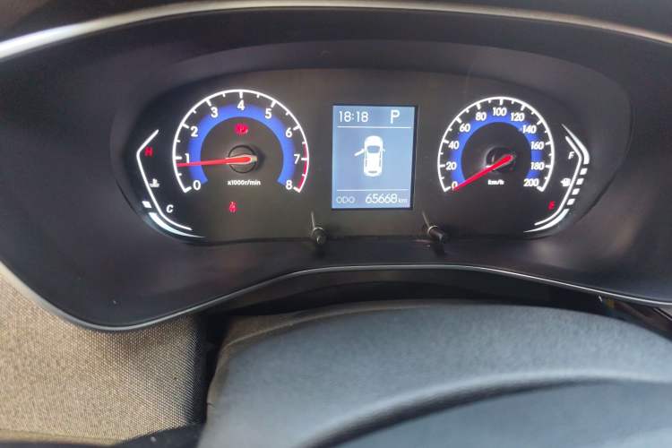 Used BAIC Beijing X3 2019 1.5T CVT Star Edition Odometer Close Up