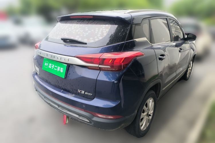 Used BAIC Beijing X3 2019 1.5T Manual Glory Edition Rear Right 45 Deg