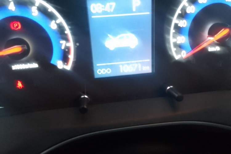 Used BAIC Beijing X3 2019 1.5T CVT Glory Edition Odometer Close Up