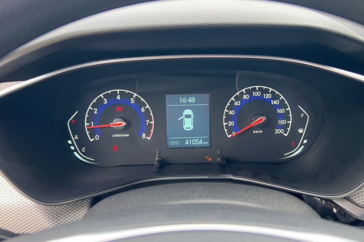 Used BAIC Beijing X3 2019 1.5T Manual Glory Edition Odometer Close Up