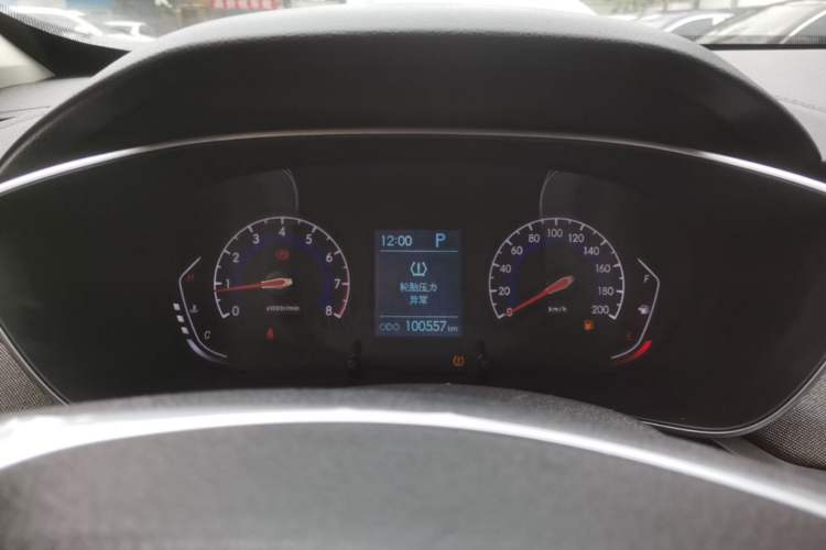 Used BAIC Beijing X3 2019 1.5T CVT Star Edition Odometer Close Up