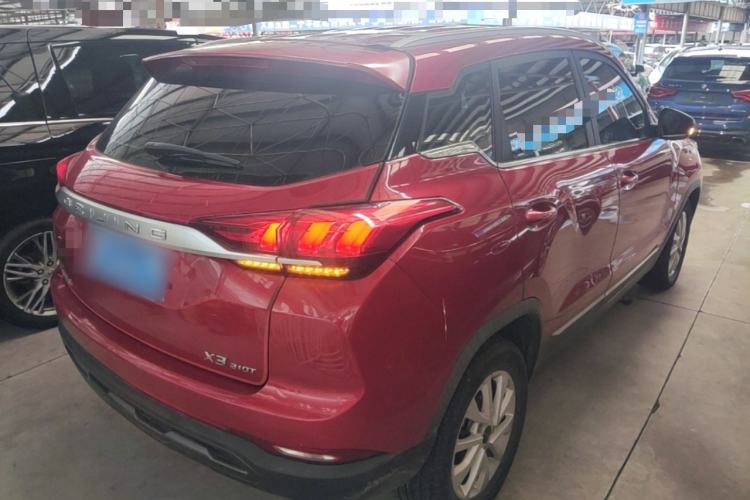 Used BAIC Beijing X3 2019 1.5T CVT Glory Edition Rear Right 45 Deg