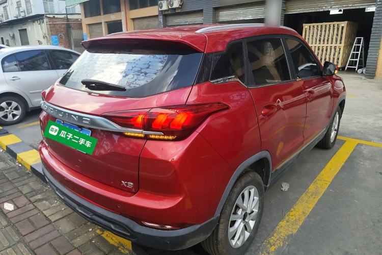 Used BAIC Beijing X3 2019 1.5L Manual Glory Edition Rear Right 45 Deg
