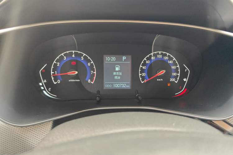 Used BAIC Beijing X3 2019 1.5T CVT Glory Edition Odometer Close Up