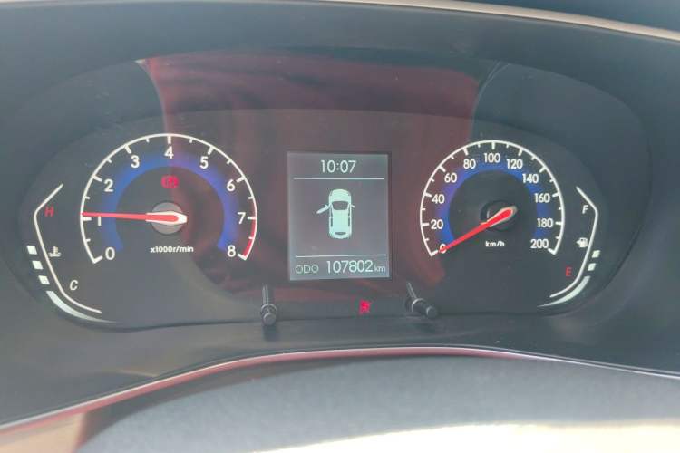 Used BAIC Beijing X3 2019 1.5T Manual Glory Edition Odometer Close Up