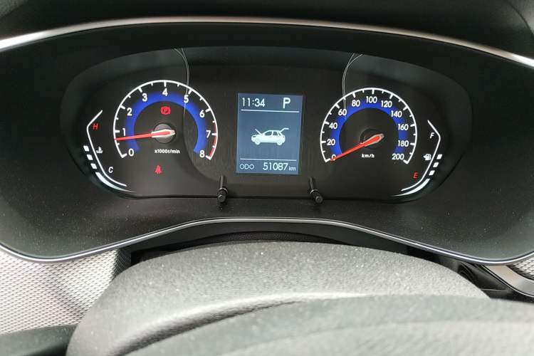 Used BAIC Beijing X3 2019 1.5L Automatic Glory Edition Odometer Close Up