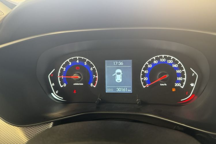 Used BAIC Beijing X3 2019 1.5T Manual Glory Edition Odometer Close Up