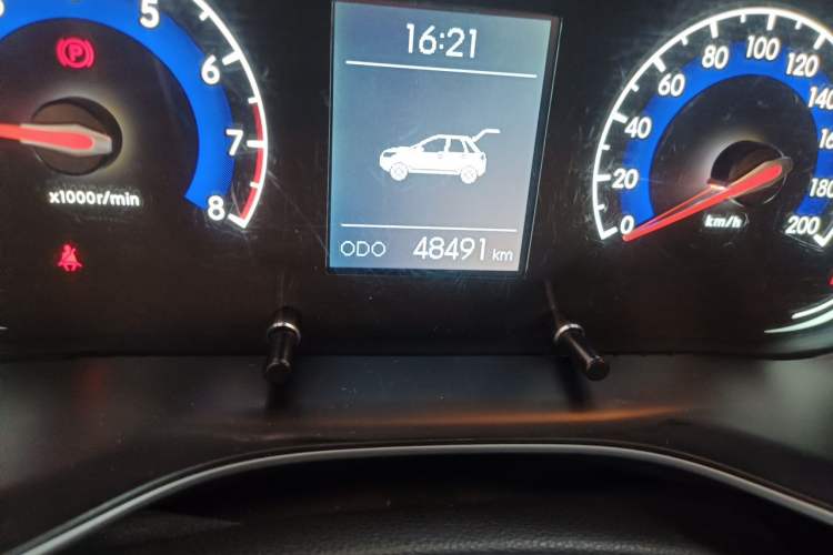 Used BAIC Beijing X3 2019 1.5L Manual Glory Edition Odometer Close Up