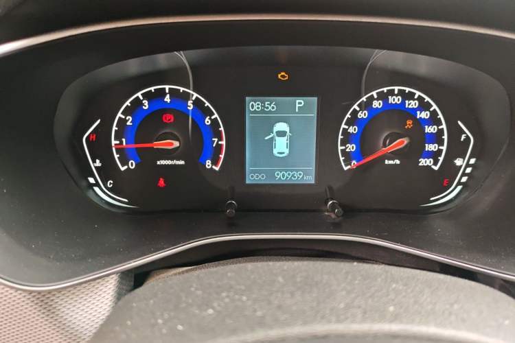 Used BAIC Beijing X3 2019 1.5T CVT Glory Edition Odometer Close Up