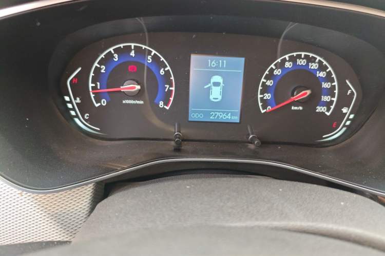 Used BAIC Beijing X3 2019 1.5T Manual Glory Edition Odometer Close Up