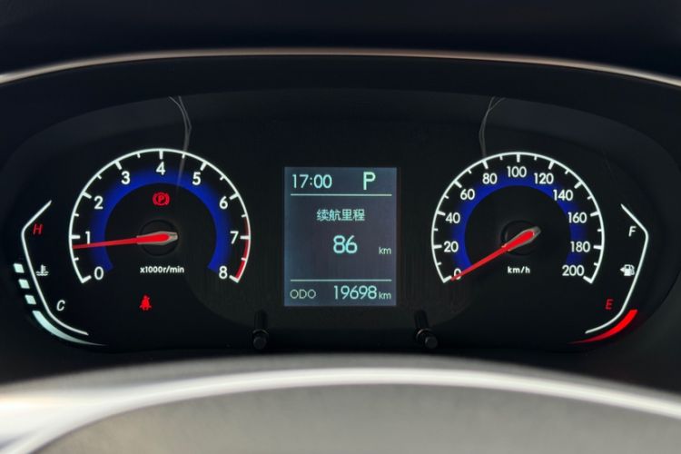 Used BAIC Beijing X3 2019 1.5T CVT Glory Edition Odometer Close Up