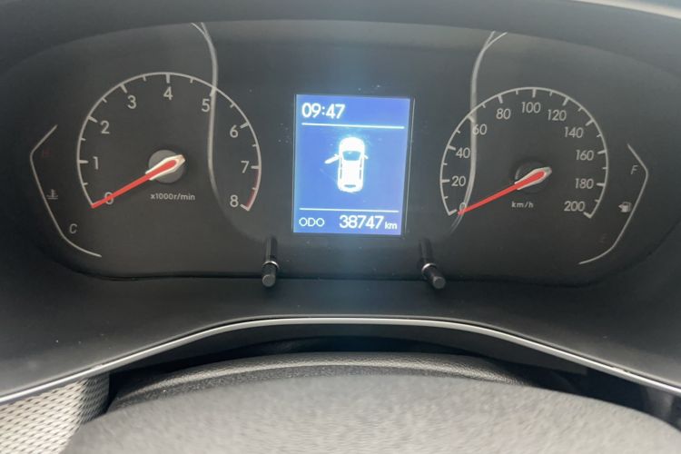 Used BAIC Beijing X3 2019 1.5T CVT Glory Edition Odometer Close Up