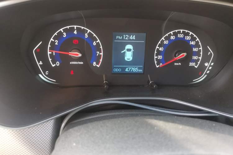 Used BAIC Beijing X3 2019 1.5L Manual Glory Edition Odometer Close Up
