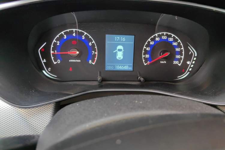 Used BAIC Beijing X3 2019 1.5T Manual Glory Edition Odometer Close Up