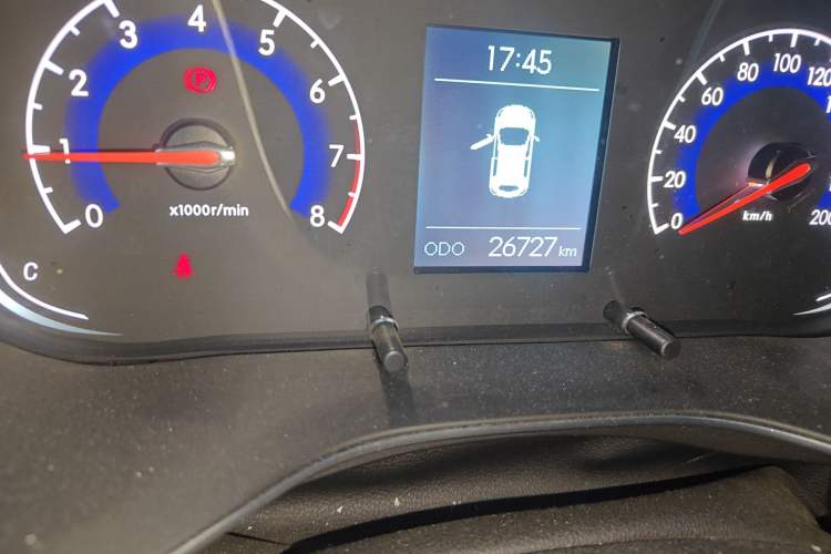 Used BAIC Beijing X3 2019 1.5L Manual Glory Edition Odometer Close Up