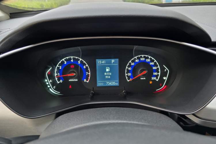 Used BAIC Beijing X3 2019 1.5T CVT Glory Edition Odometer Close Up