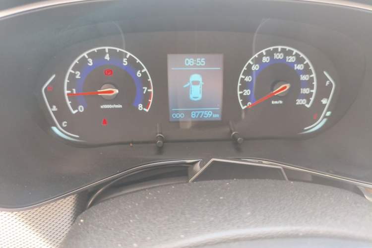 Used BAIC Beijing X3 2019 1.5L Manual Glory Edition Odometer Close Up