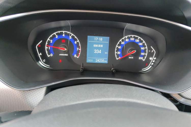 Used BAIC Beijing X3 2019 1.5T Manual Glory Edition Odometer Close Up