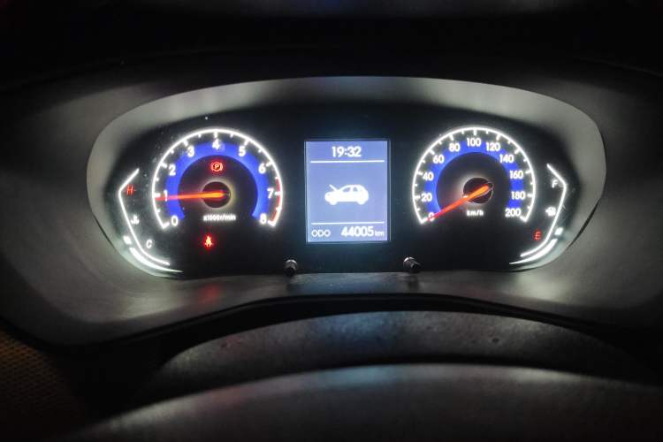 Used BAIC Beijing X3 2019 1.5T Manual Glory Edition Odometer Close Up