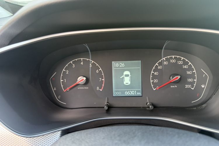 Used BAIC Beijing X3 2019 1.5T CVT Glory Edition Odometer Close Up