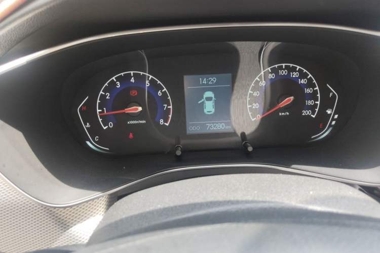 Used BAIC Beijing X3 2019 1.5L Manual Glory Edition Odometer Close Up