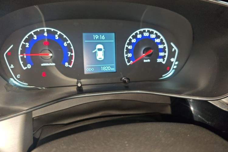 Used BAIC Beijing X3 2019 1.5T Manual Glory Edition Odometer Close Up