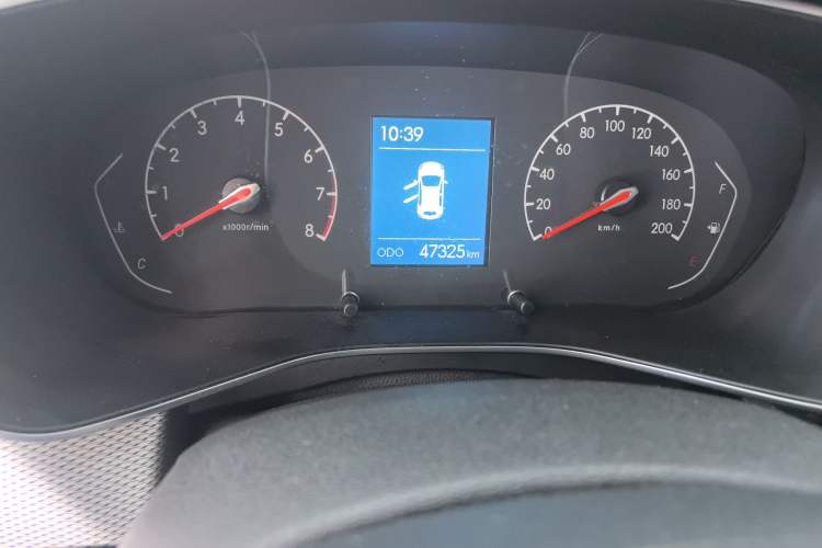 Used BAIC Beijing X3 2019 1.5T CVT Glory Edition Odometer Close Up